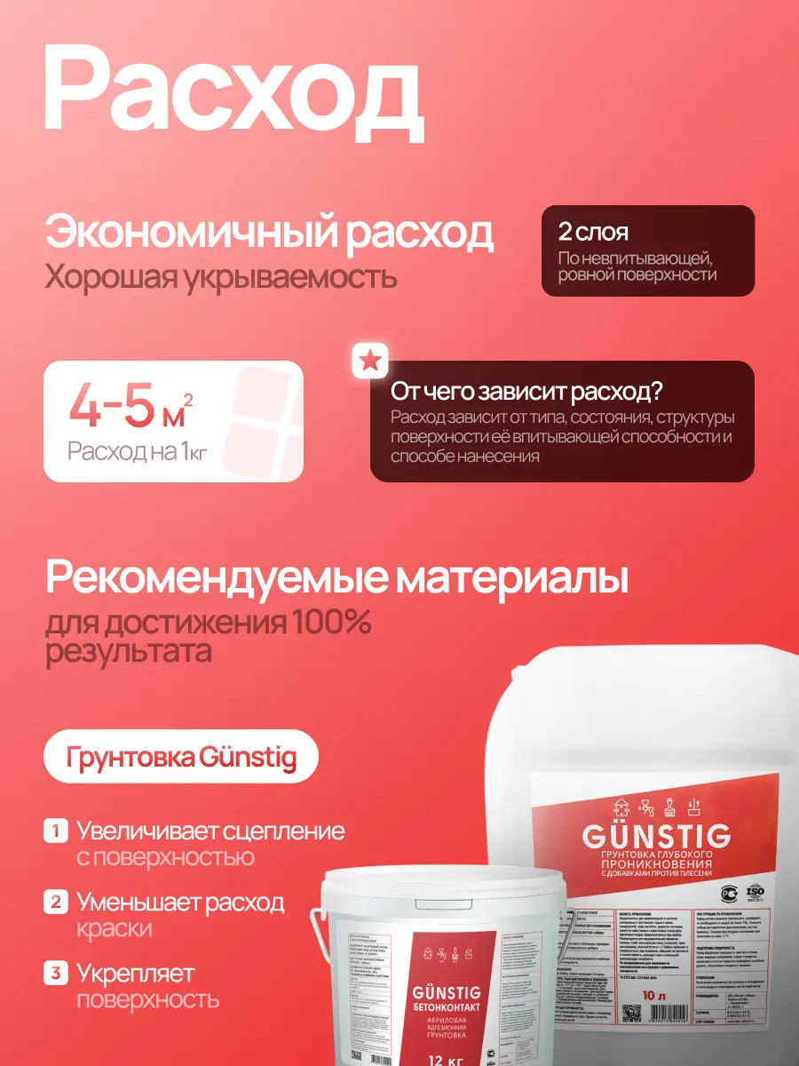 GÜNSTIG® ИНТЕРЬЕРНАЯ КРАСКА